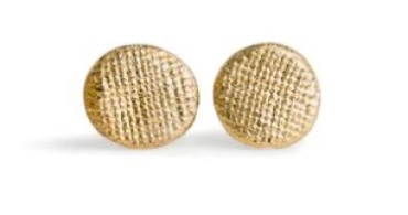 Earrings | Gold Porcelain Sun Stud Mini