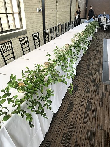 Head Table Greenery