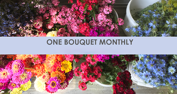 One Bouquet Per Month - Local Blooms