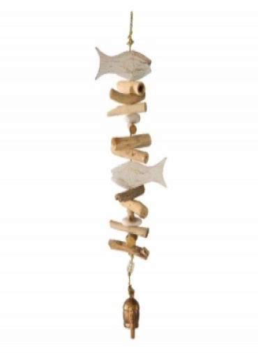 Double Wooden Fish Wind Chime