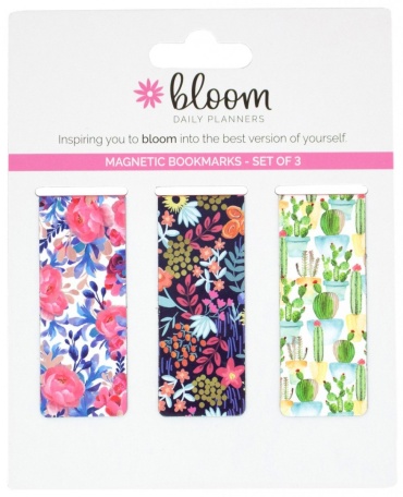 Floral Magnetic Bookmarks