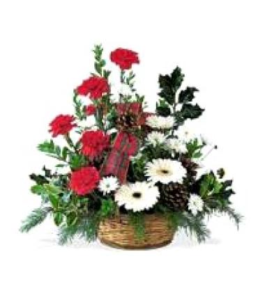 Carnation and Gerbera Basket