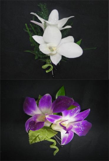 Z: Double Orchid Boutonniere