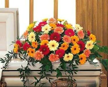 Uplifting Gerbera Casket Spray