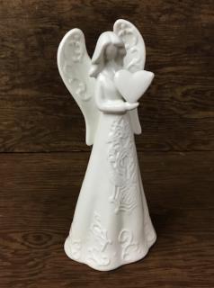 Embossed Angel With A Heart