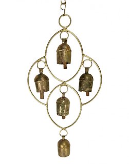 Rustic Clover Wind Chime