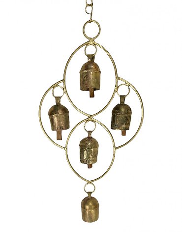 Rustic Clover Wind Chime