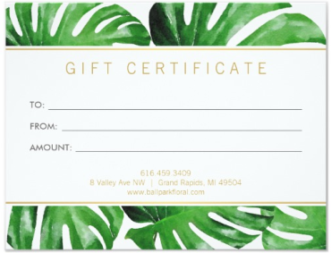 Gift Certificate | $50