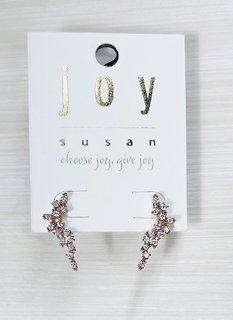 Joy Susan Rose Gold Stud Earrings