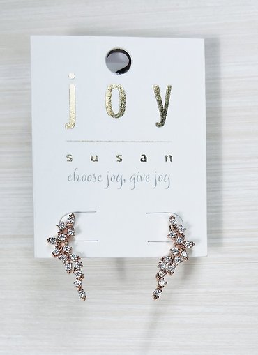 Joy Susan Rose Gold Stud Earrings