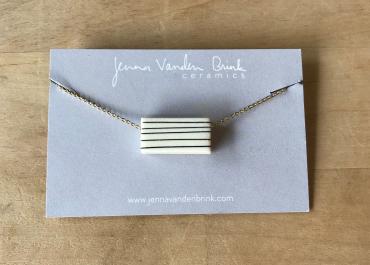 Necklace | Pinstripe Porcelain