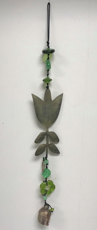 Beaded tulip wind chime