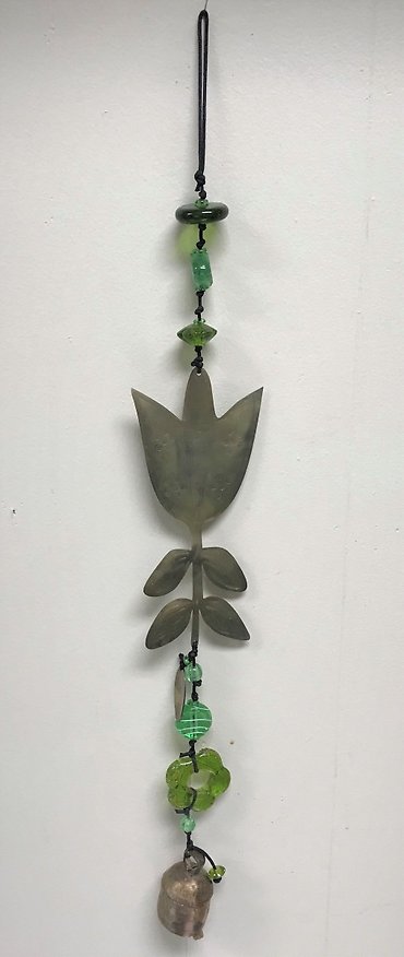 Beaded tulip wind chime