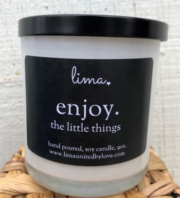 Scented Lima Candle - Enjoy the Little Things