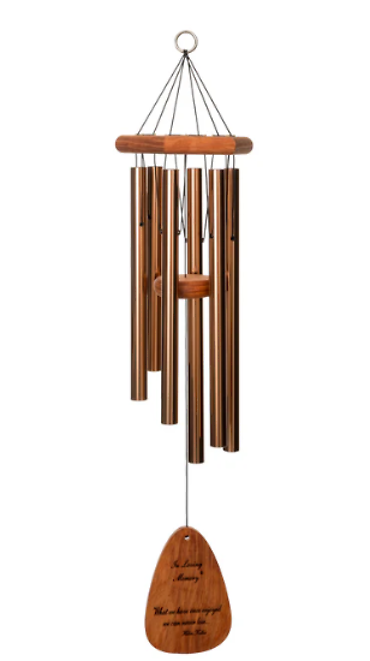 What We Have Once Enjoyed.. Wind Chime 30\" Bronze