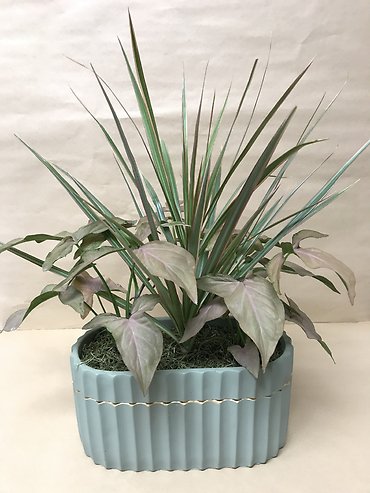 Turquoise Garden Planter