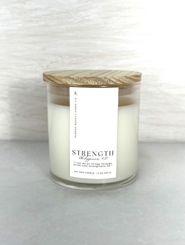 Strength Candle - Palo Santo & Sandalwood