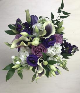 Pretty in Purple Bridesmaid\'s Bouquet