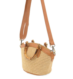 Crossbody Mini Tote | Bamboo Handle