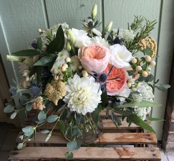 Pastel Garden Romance Bridal Bouquet