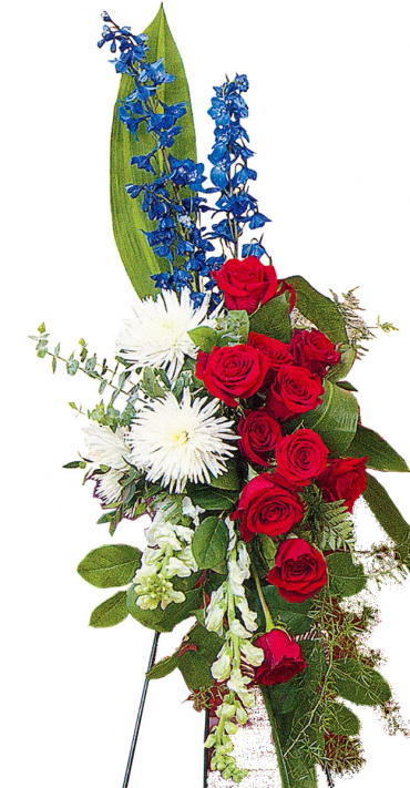 Patriotic Honor Contemporary Standing Spray