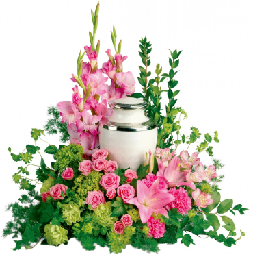 Peaceful Pinks Urn Wrap