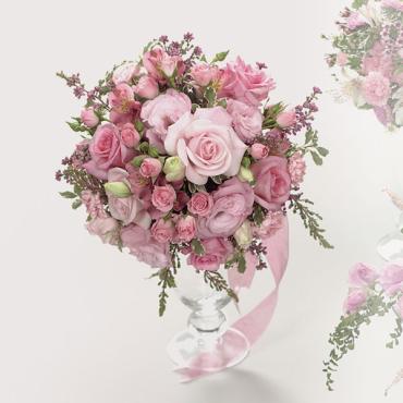 20. Pink Rose Bouquet