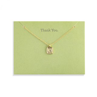 Thank You Heart Necklace | On Card