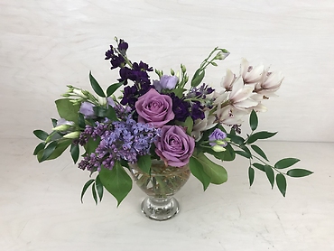 Springtime Purples Centerpiece