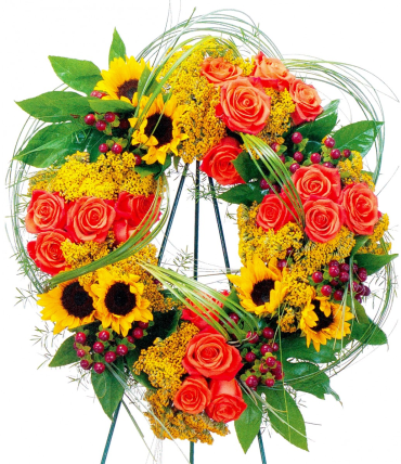 Heaven\'s Sunset Standing Wreath Style 1