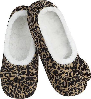 Snoozies Leopard Slippers