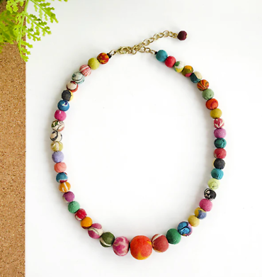 Kantha Graduated Choker