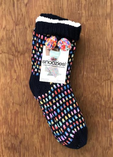 Snoozies Dot Socks | Navy