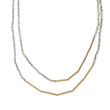 Joy Susan Gold Two Row Necklace