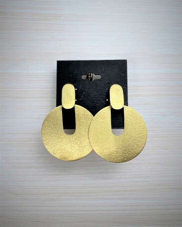 Earrings | Gold Circle Drops