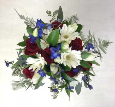 Patriotic Bridal Bouquet