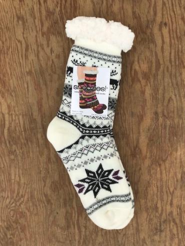 Snoozies Nordic Socks | White