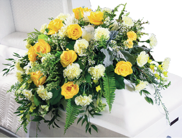 Heaven\'s Sunset Casket Spray Style 3