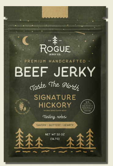Rouge Jerky Co. Beef Jerky- Signature Hickory