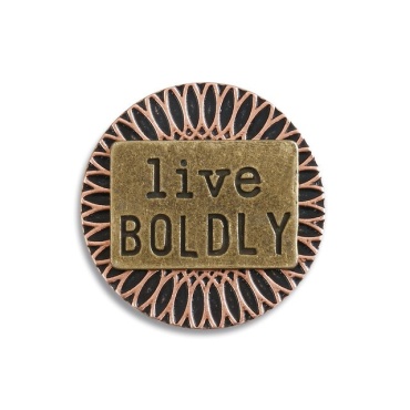 \"Live Boldly\" Pocket Token