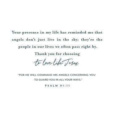 Angel on Earth Enclosure Card