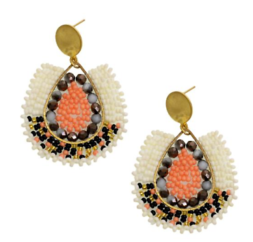 Joy Susan Bead Teardrop Stud Earrings
