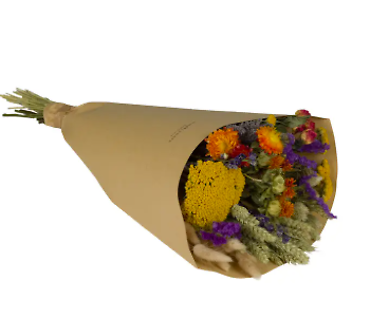 Dried Wildflower Bouquet | Orange