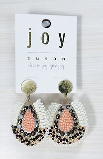 Joy Susan Bead Teardrop Stud Earrings