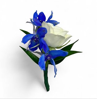 Royal Blue Boutonniere