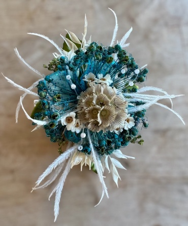 Dried Corsage | \"Blueberry Cobbler\"