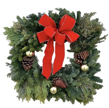 Fresh Winter Wreath - Square
