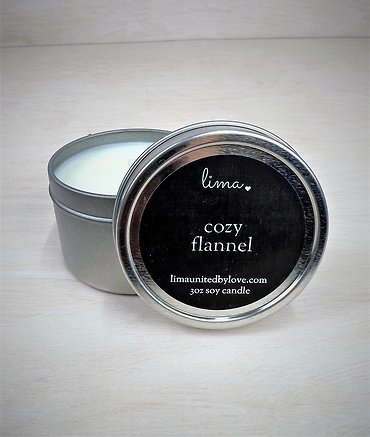 Scented Lima Candle | Cozy Flannel