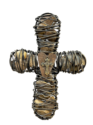 Cross | With Rocks - Small