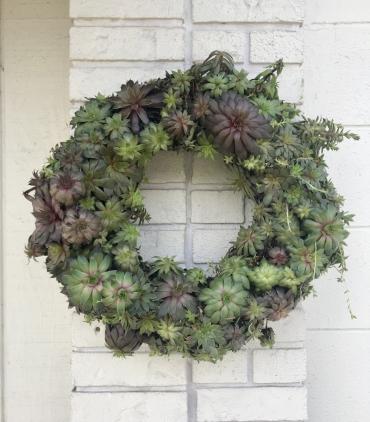 Living Art Succulent Wreath
